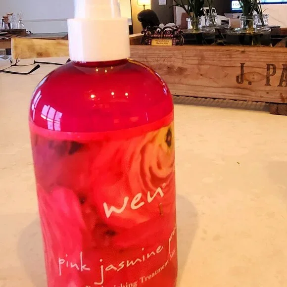 WEN Pink Jasmine Peony Cleansing Conditioner 32oz + Free Replenishing Treatment - Picture 4 of 4